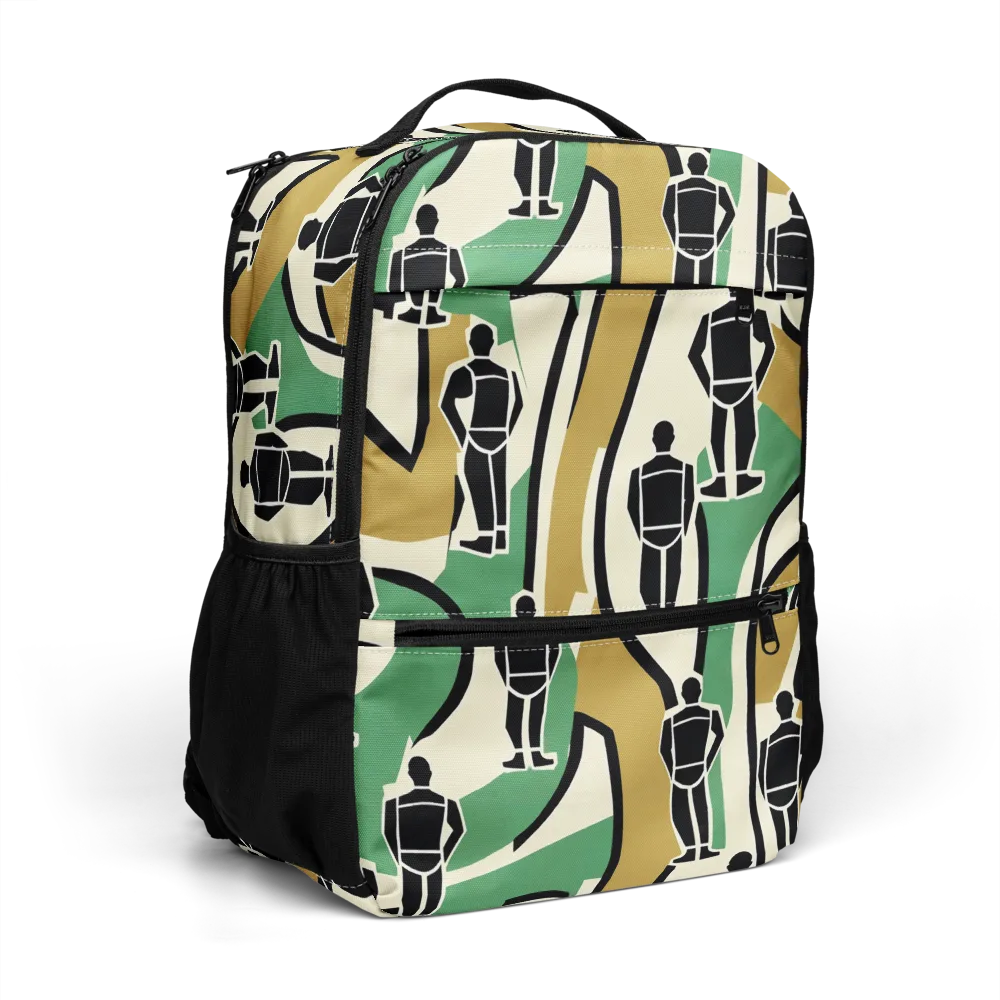 Mannequin Mambo on Utility Backpack — Right Front