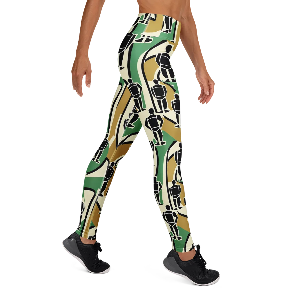 Mannequin Mambo on Yoga Leggings — Right