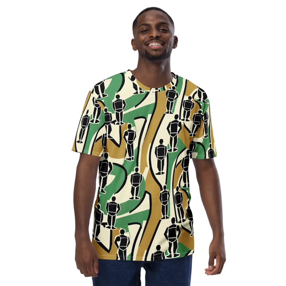 Mannequin Mambo on Men's Crew Neck T-Shirt — Front
