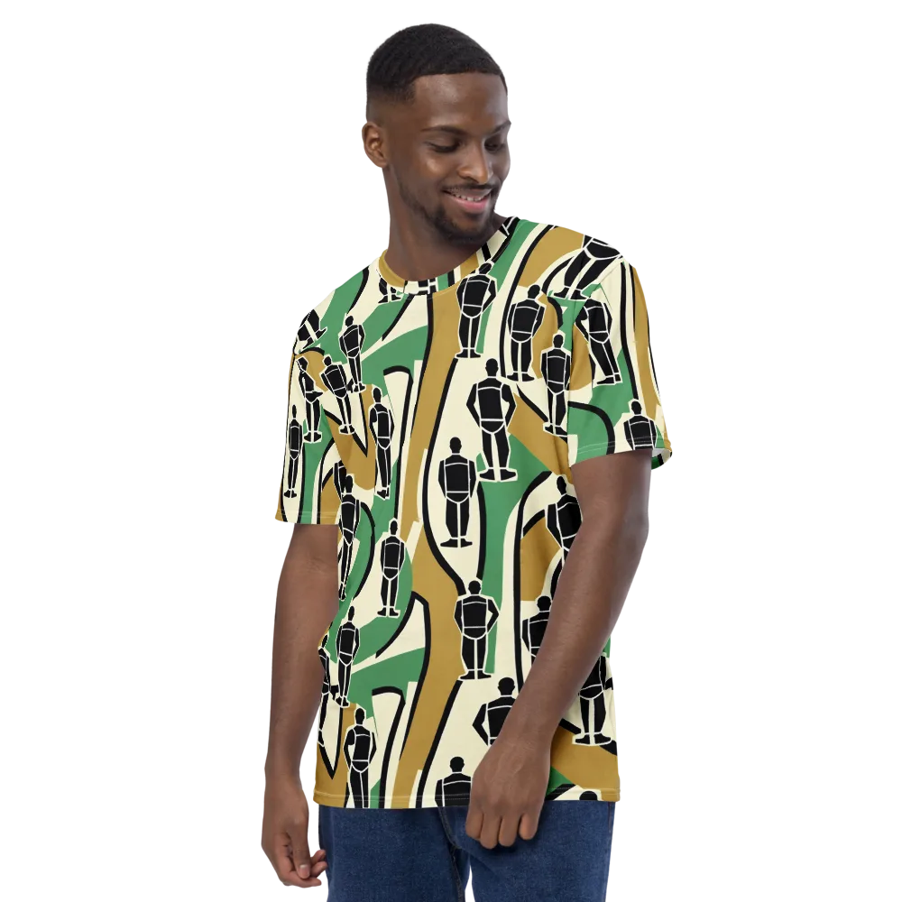 Mannequin Mambo on Men's Crew Neck T-Shirt — Left