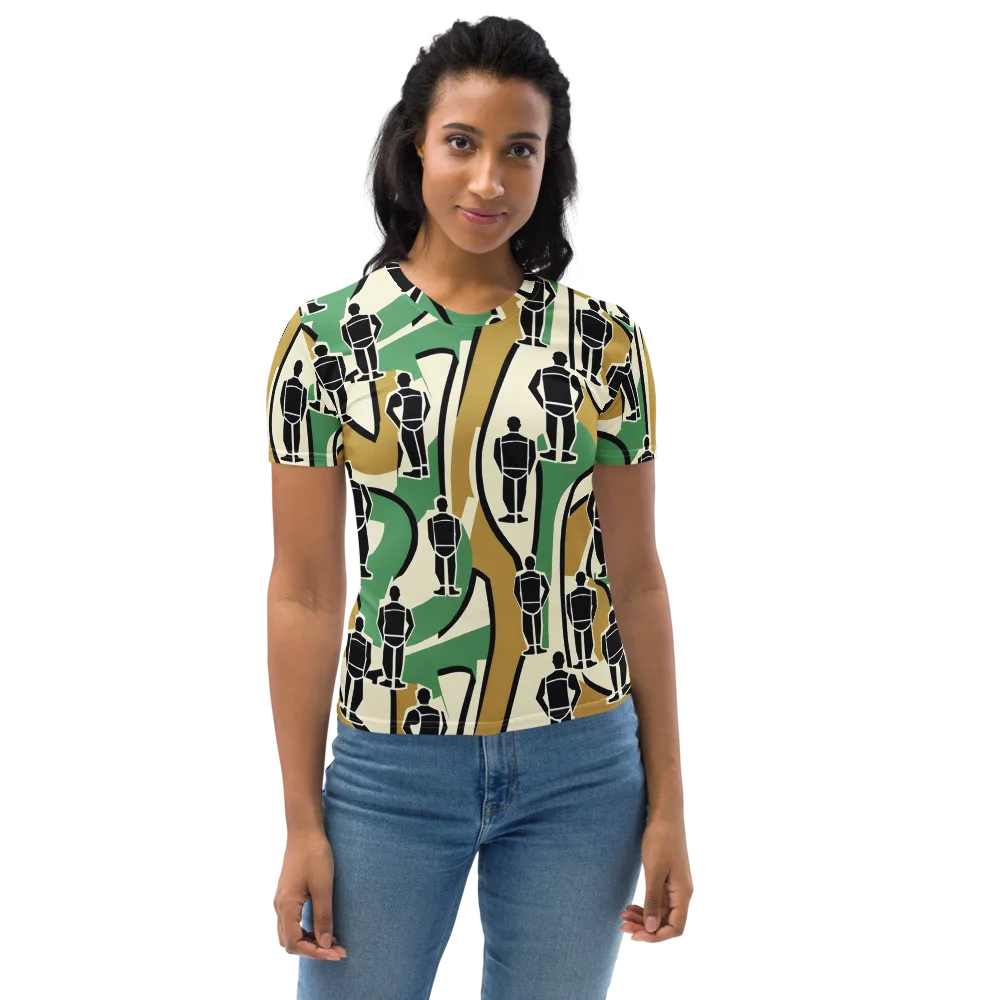 Mannequin Mambo on Women's Crew Neck T-Shirt — Front