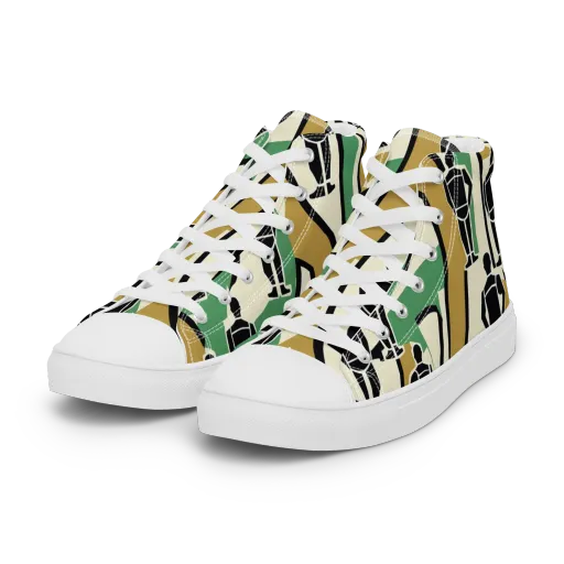 Mannequin Mambo on a Women's High Top Canvas Shoes