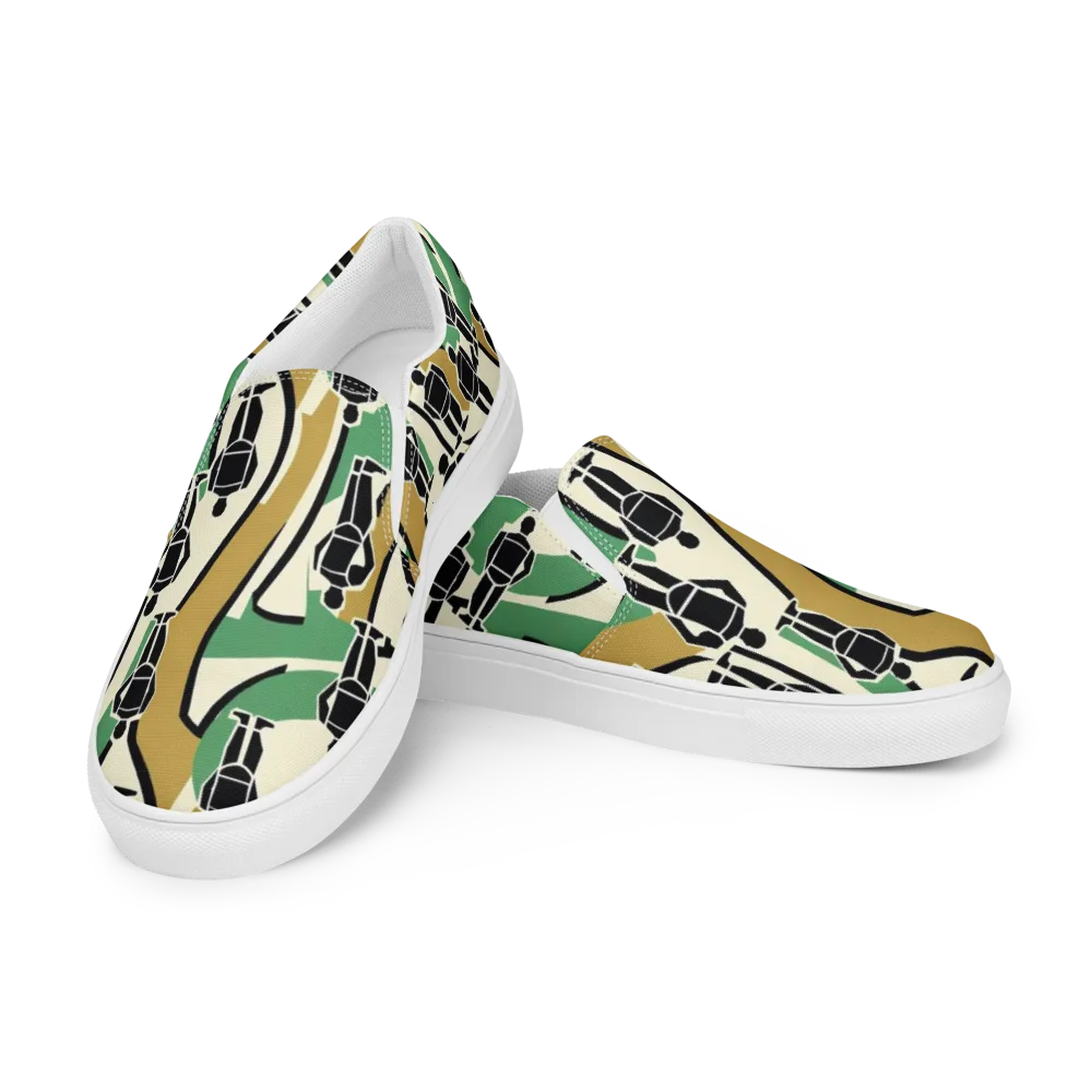 Mannequin Mambo on Men's Slip-On Canvas Shoes — Left Front