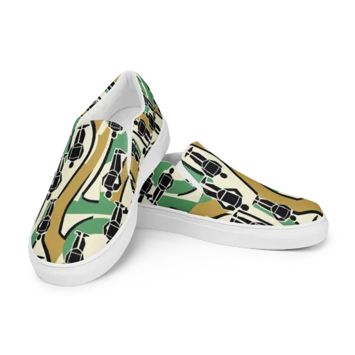 Mannequin Mambo on a Men's Slip-On Canvas Shoes