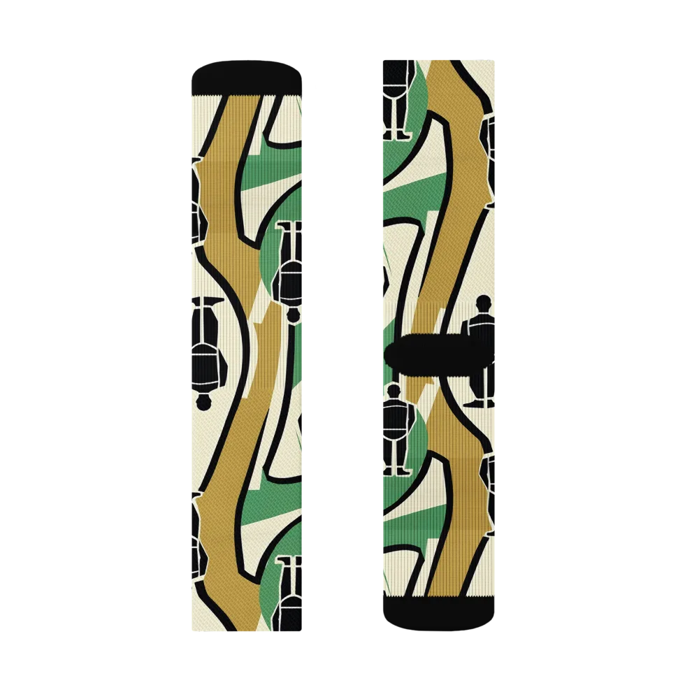 Mannequin Mambo on Socks — Left Sock