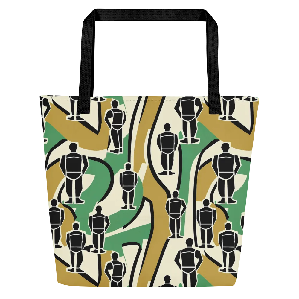 Mannequin Mambo on Large Tote Bag W/ Pocket — Front