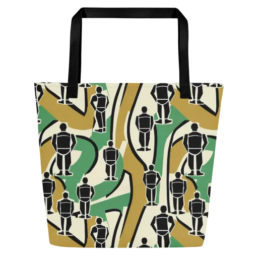 Mannequin Mambo on a Large Tote Bag W/ Pocket