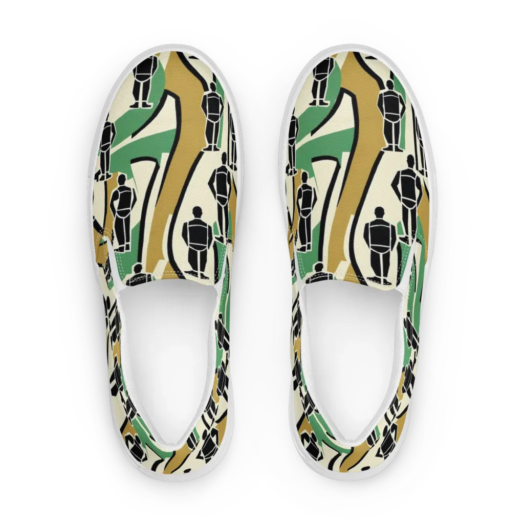 Mannequin Mambo on Women's Slip-On Canvas Shoes — Front