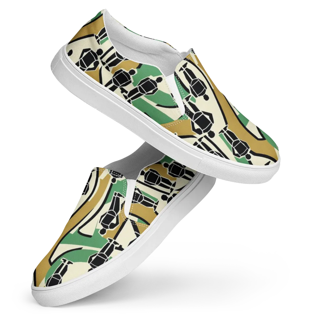 Mannequin Mambo on Women's Slip-On Canvas Shoes — Front