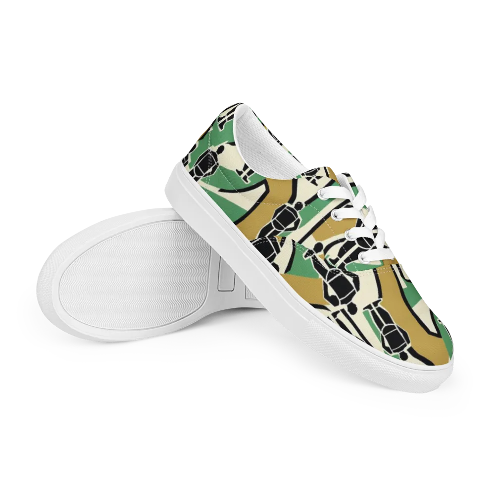 Mannequin Mambo on Men's Lace-Up Canvas Shoes — Right Front