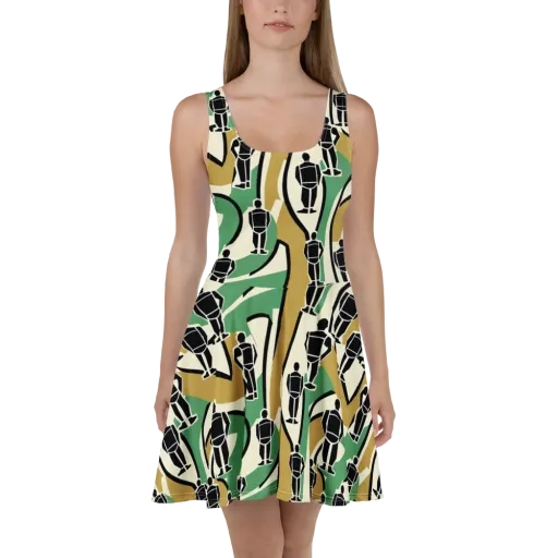Mannequin Mambo on a Skater Dress
