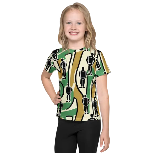 Mannequin Mambo on a Kids Crew Neck T-Shirt