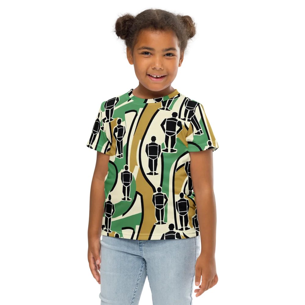 Mannequin Mambo on Kids Crew Neck T-Shirt — Front