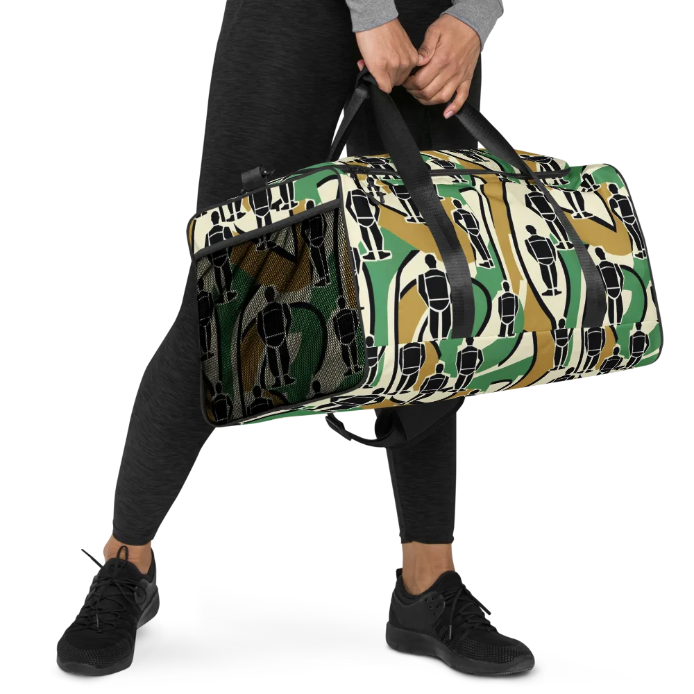 Mannequin Mambo on Duffle Bag — Right Front