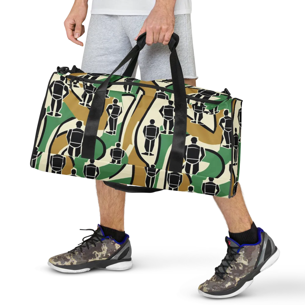 Mannequin Mambo on Duffle Bag — Front
