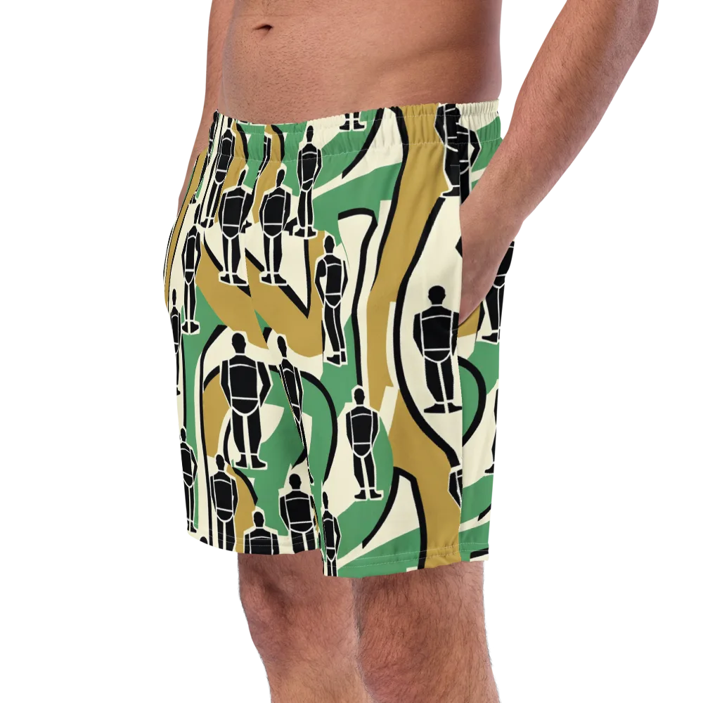Mannequin Mambo on Swim Trunks — Left Front