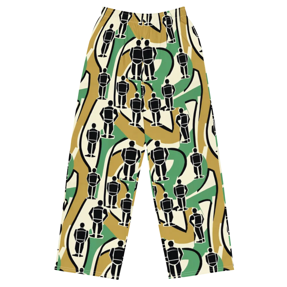 Mannequin Mambo on Wide-Leg Pants — Front