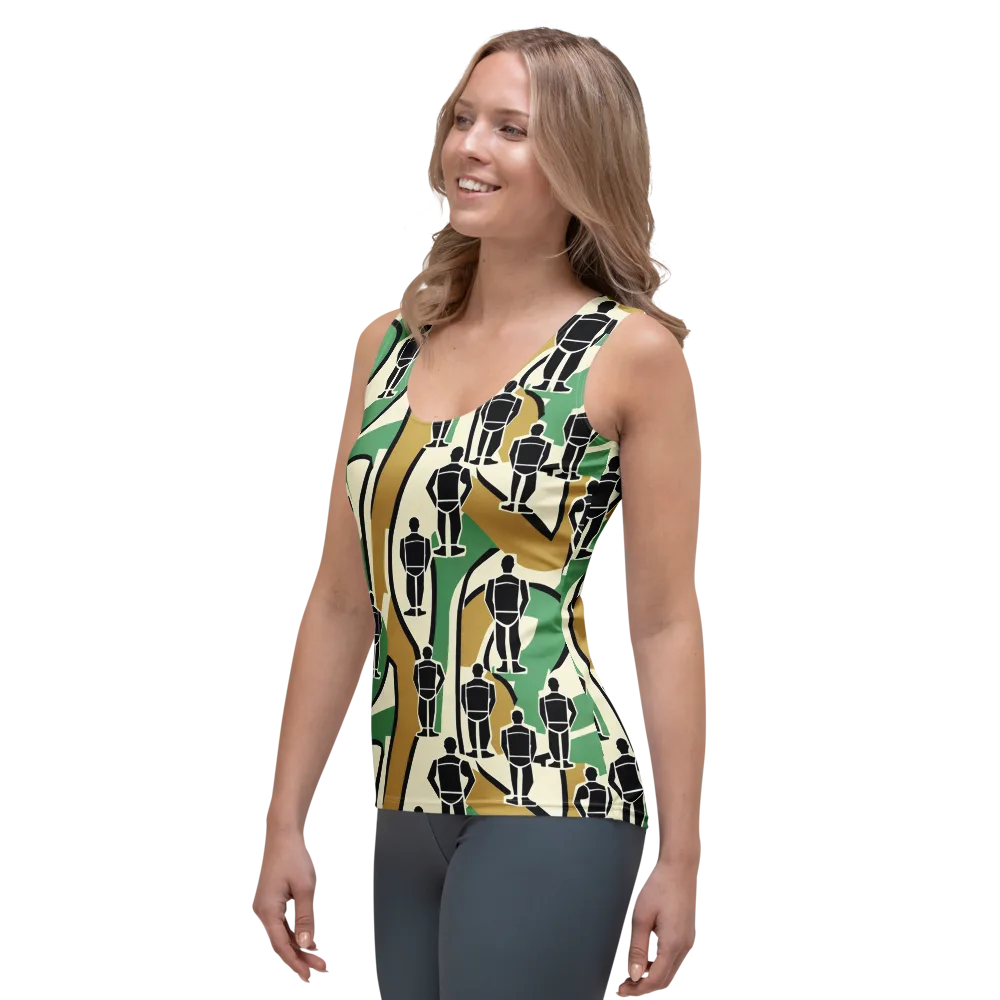 Mannequin Mambo on Women's Tank Top — Left Front