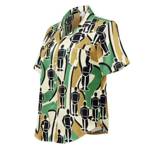 Mannequin Mambo on a Women's Short Sleeve Pajama Top