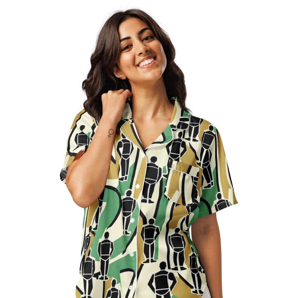 Mannequin Mambo on Women's Short Sleeve Pajama Top — Front