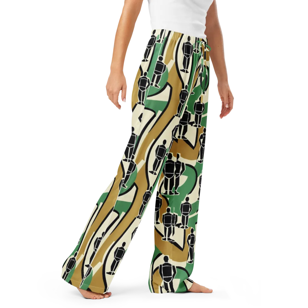 Mannequin Mambo on Women's Pajama Pants — Right Front