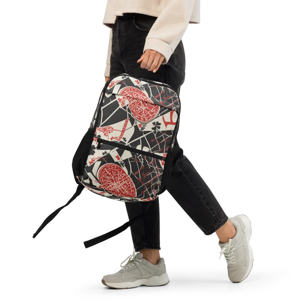 Red Queen's Shuffle on Utility Backpack — Front
