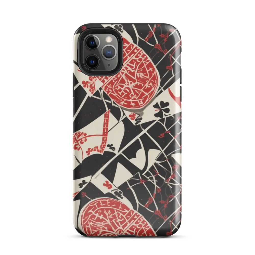 Red Queen's Shuffle on Tough Case for iPhone® — Front
