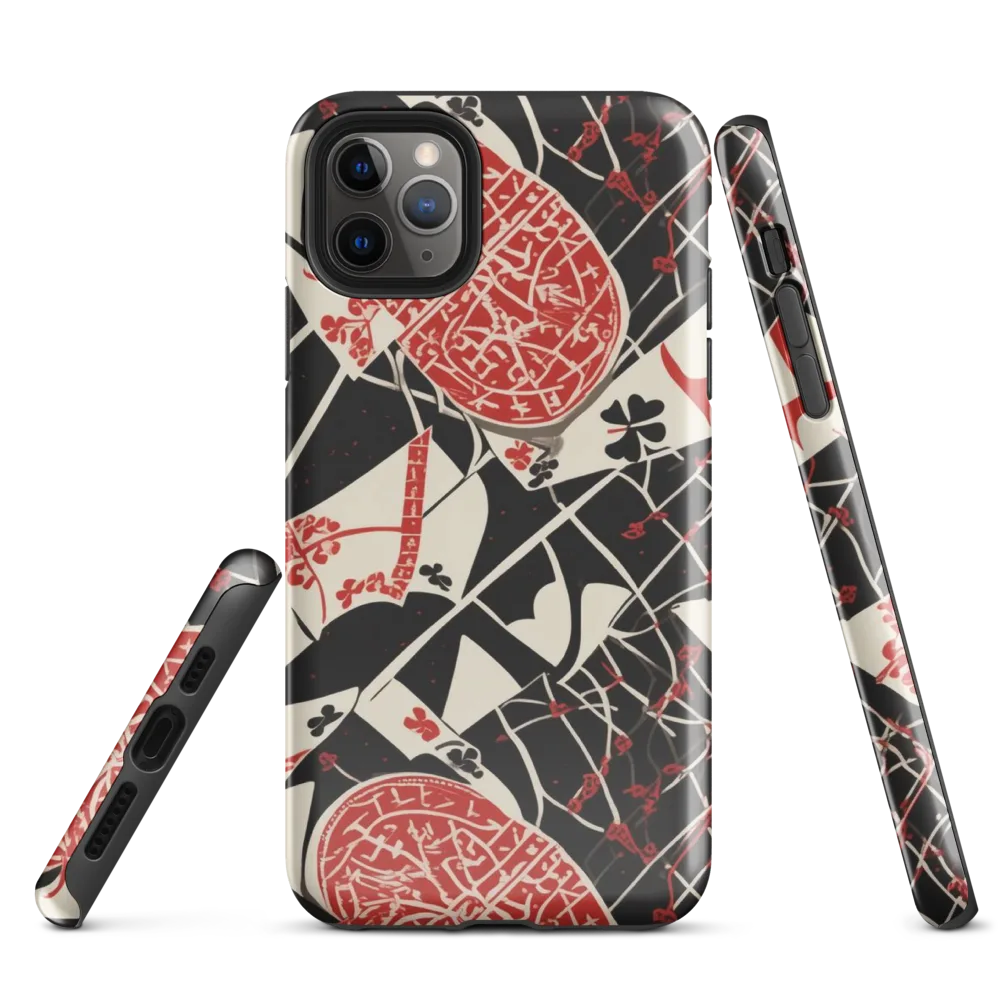 Red Queen's Shuffle on Tough Case for iPhone® — Front