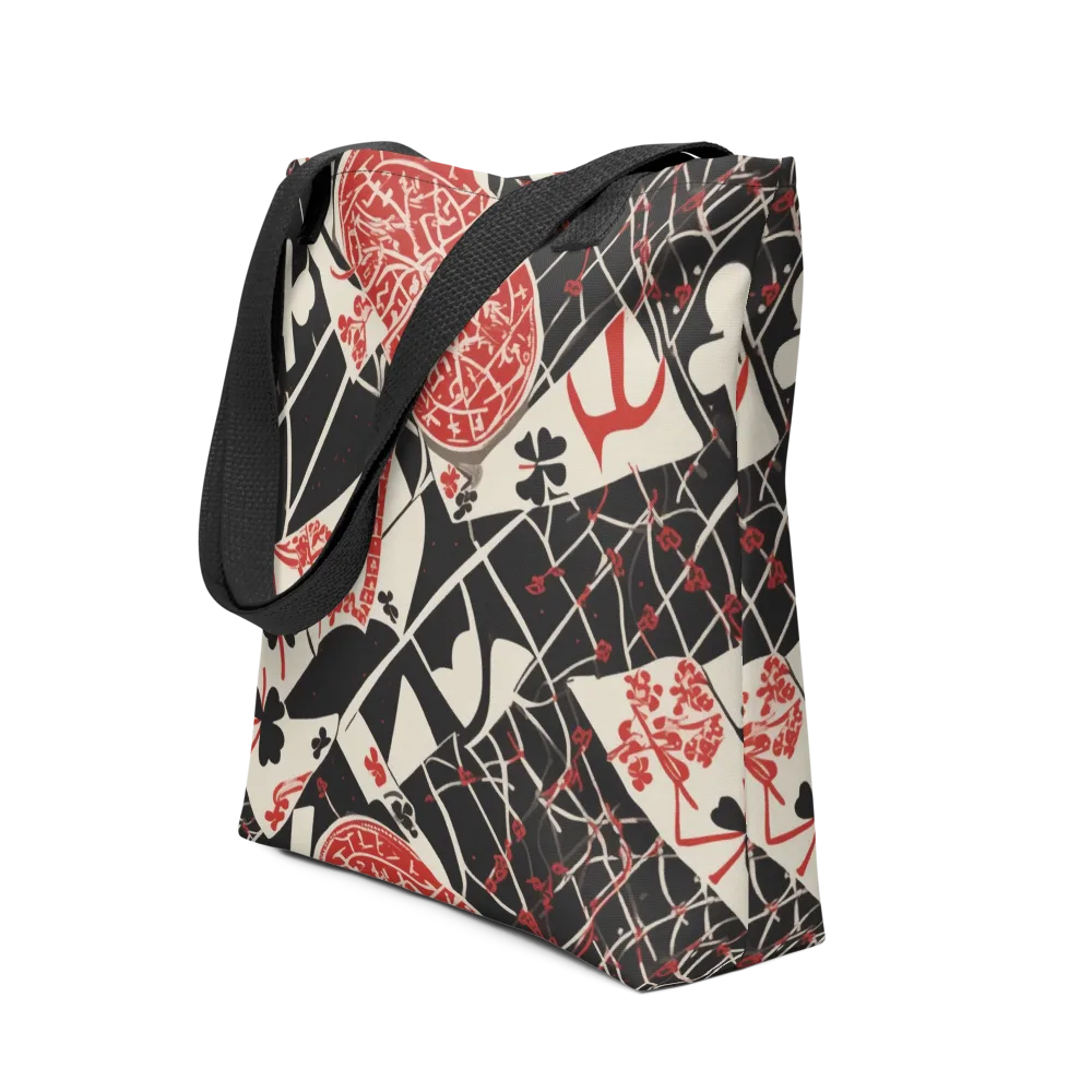 Red Queen's Shuffle on Tote Bag — Front