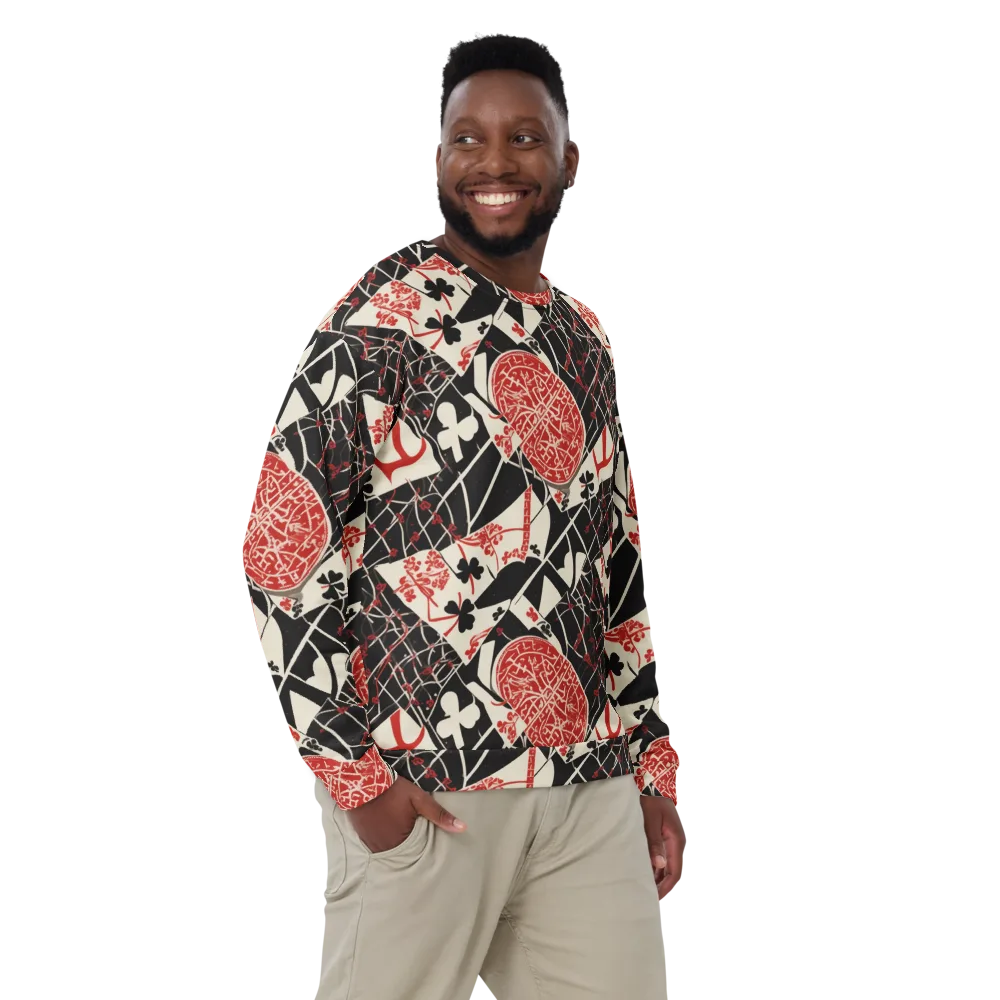 Red Queen's Shuffle on Sweatshirt — Front