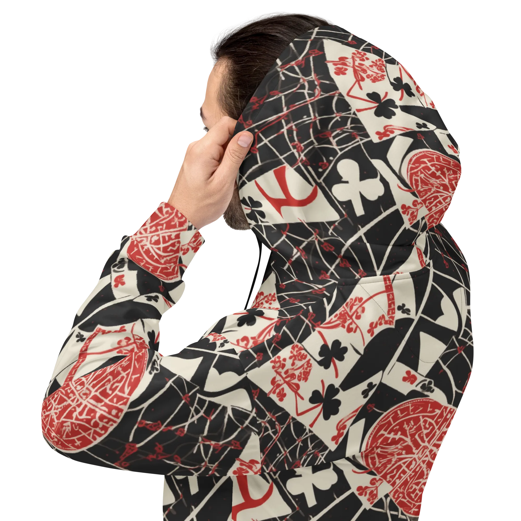 Red Queen's Shuffle on Hoodie — Back