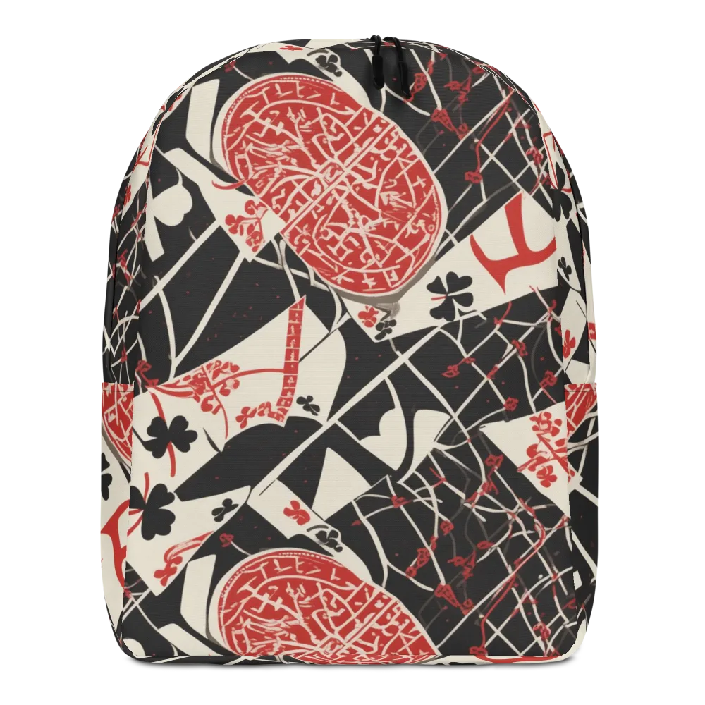 Red Queen's Shuffle on Minimalist Backpack — Front
