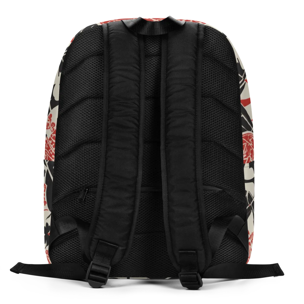 Red Queen's Shuffle on Minimalist Backpack — Back