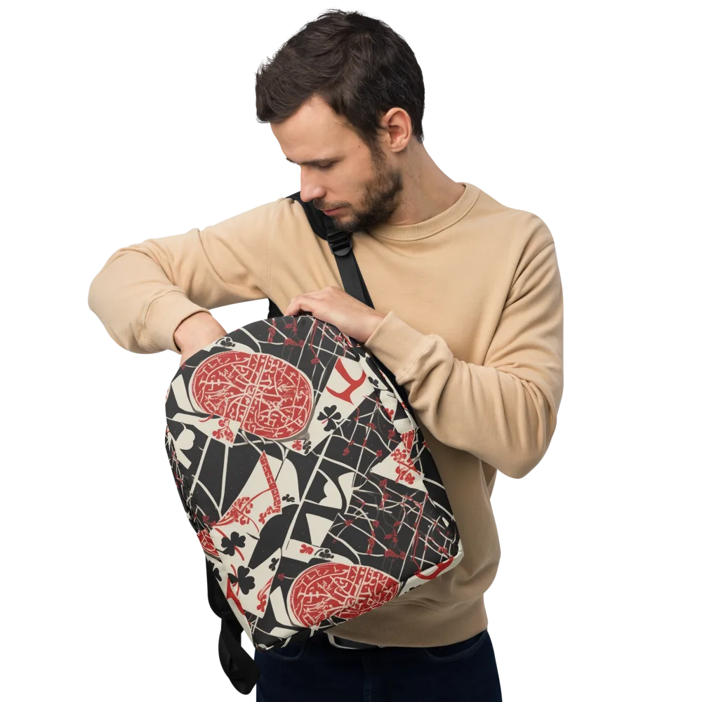 Red Queen's Shuffle on Minimalist Backpack — Front