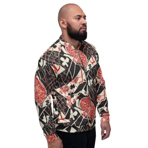 Red Queen's Shuffle on a Bomber Jacket