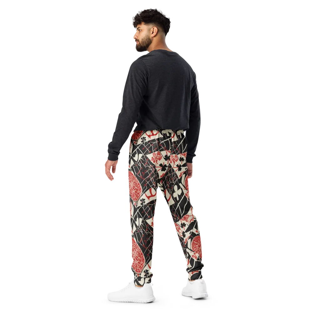 Red Queen's Shuffle on Men's Joggers — Back