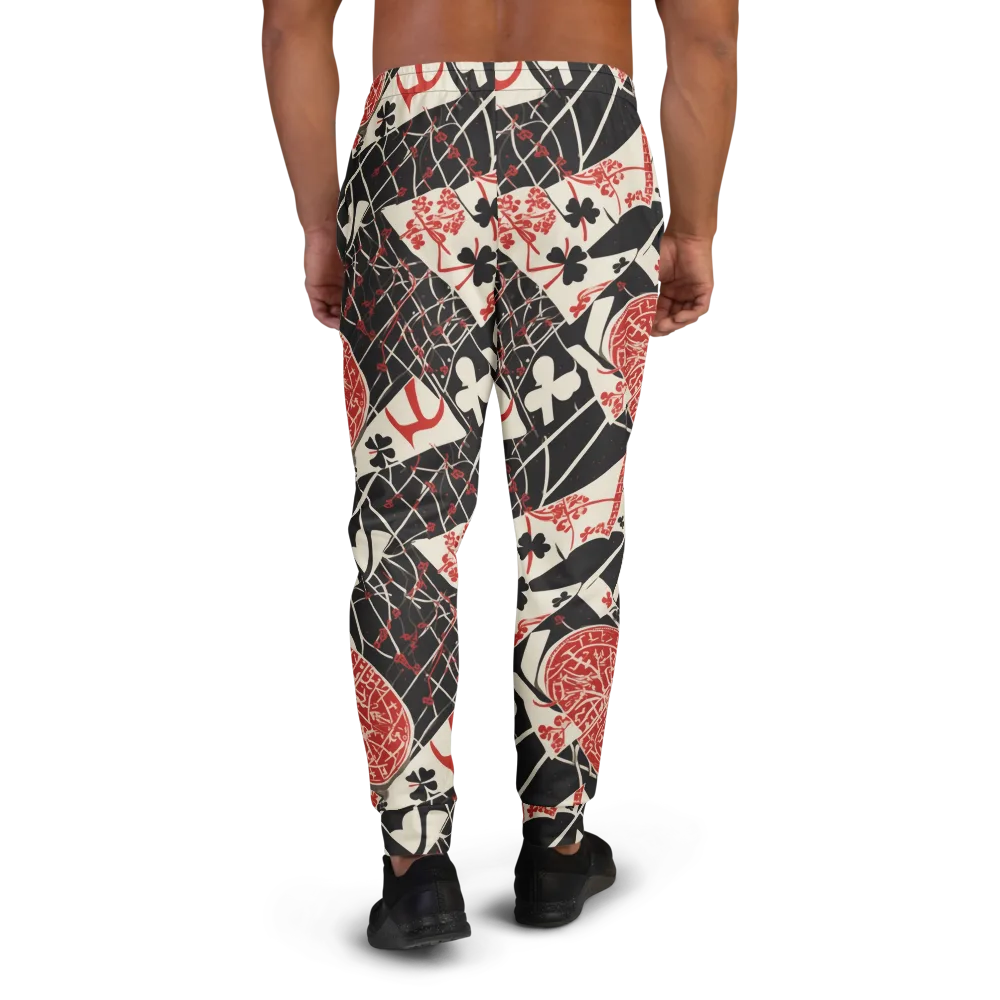 Red Queen's Shuffle on Men's Joggers — Back