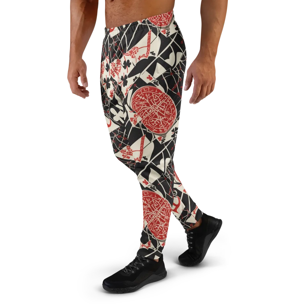 Red Queen's Shuffle on Men's Joggers — Left
