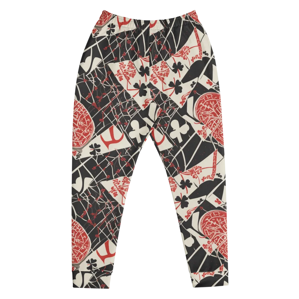 Red Queen's Shuffle on Men's Joggers — Front