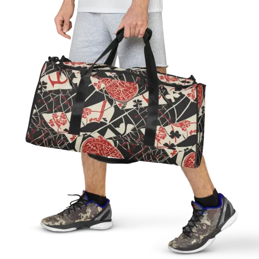 Red Queen's Shuffle on a Duffle Bag