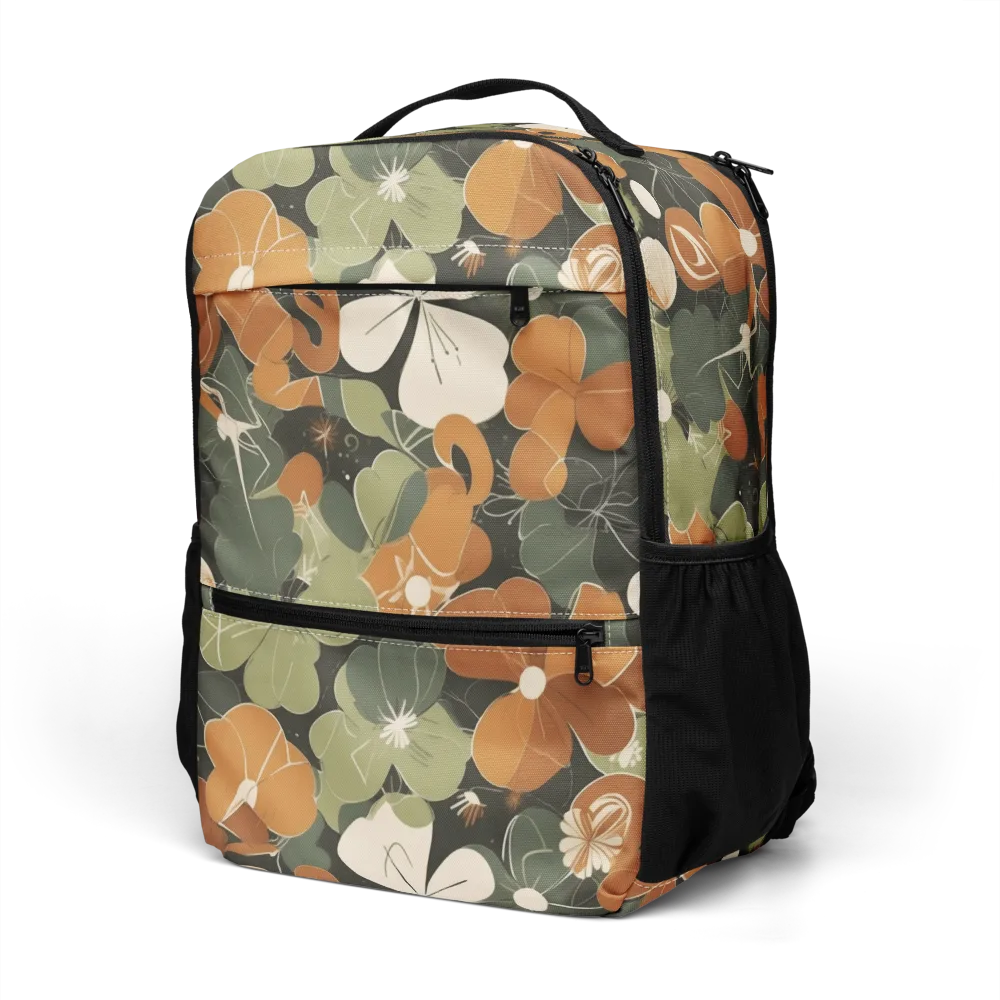 Autumn Bloom Circuit on Utility Backpack — Left Front