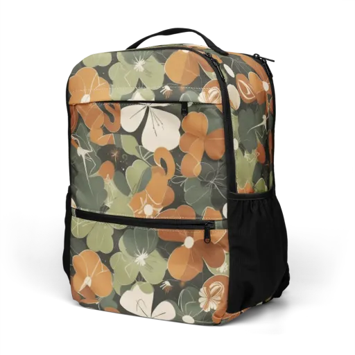 Autumn Bloom Circuit on a Utility Backpack