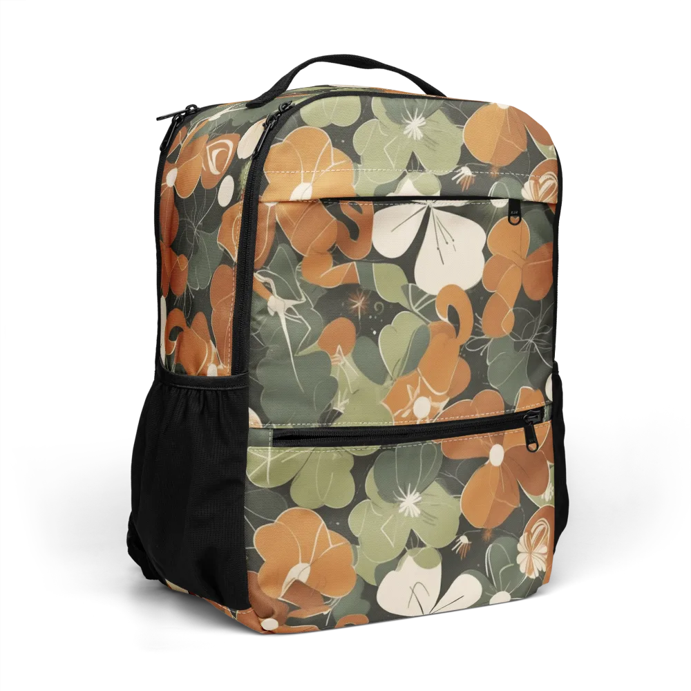 Autumn Bloom Circuit on Utility Backpack — Right Front