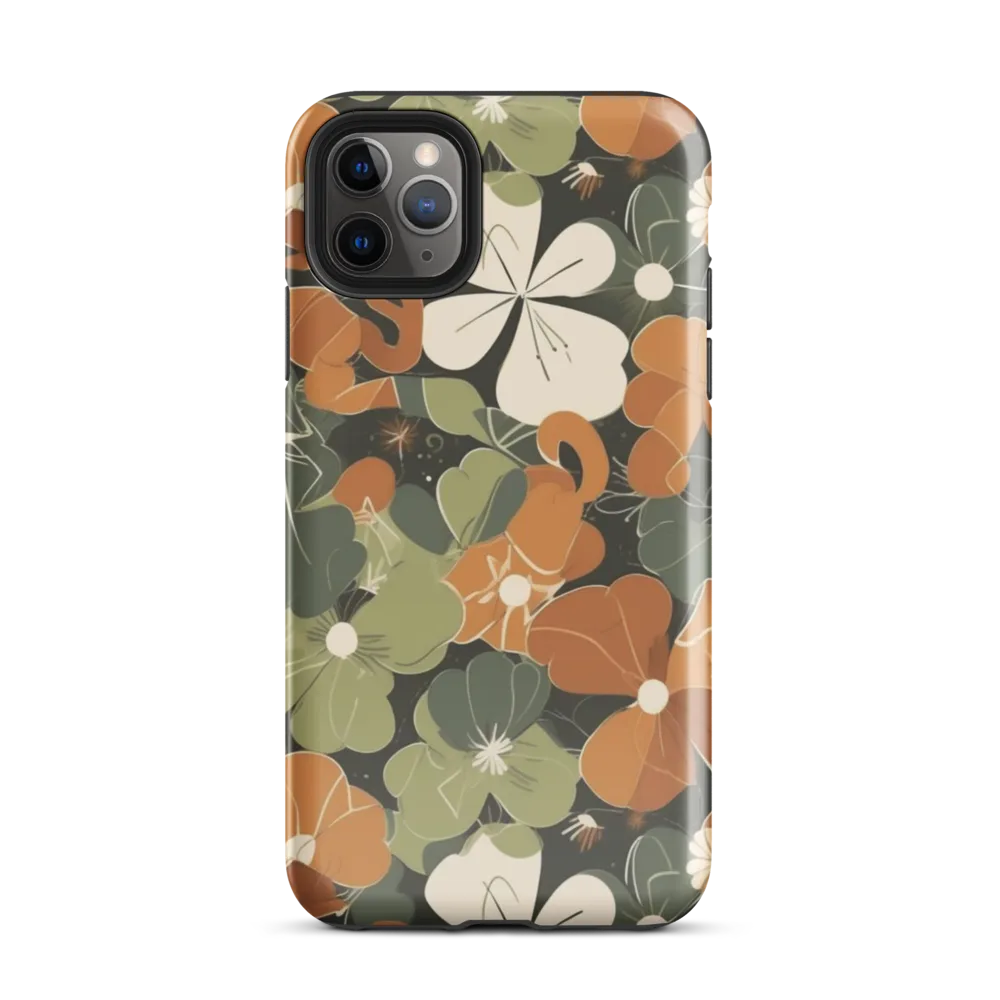 Autumn Bloom Circuit on Tough Case for iPhone® — Front