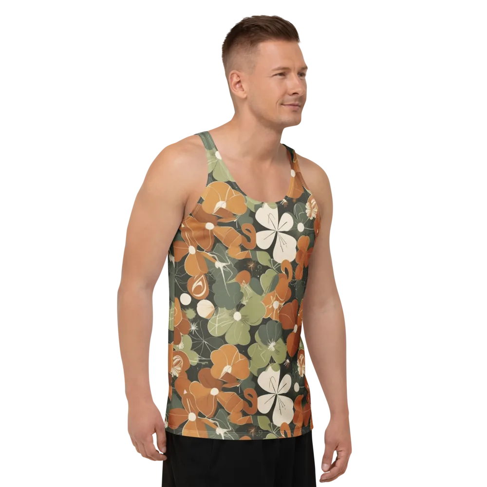 Autumn Bloom Circuit on Men's Tank Top — Right Front