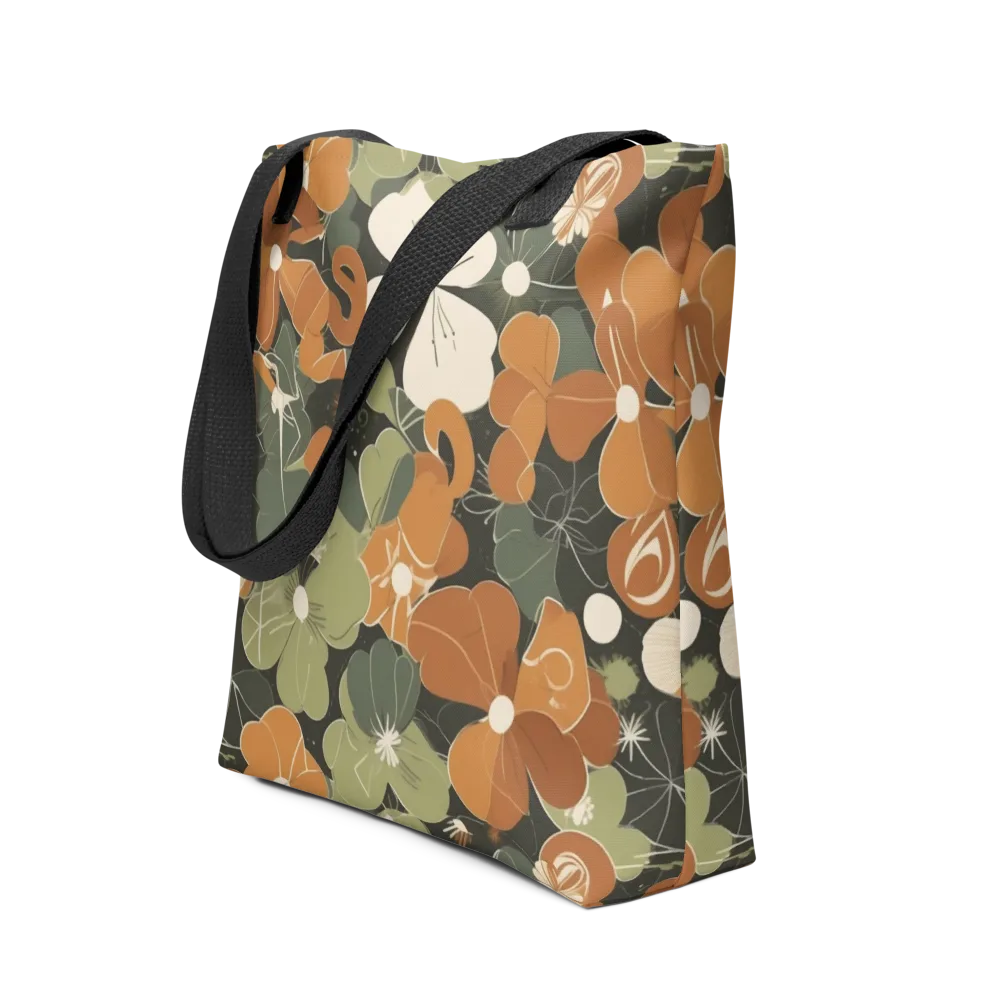 Autumn Bloom Circuit on Tote Bag — Front