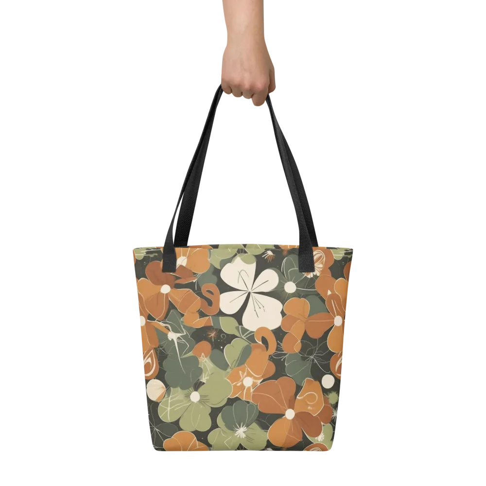 Autumn Bloom Circuit on Tote Bag — Front