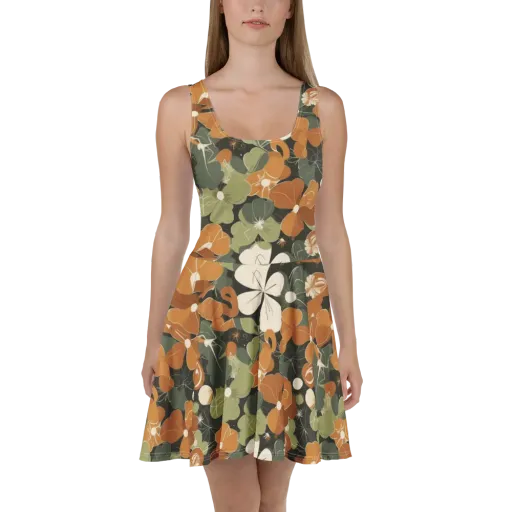 Autumn Bloom Circuit on a Skater Dress