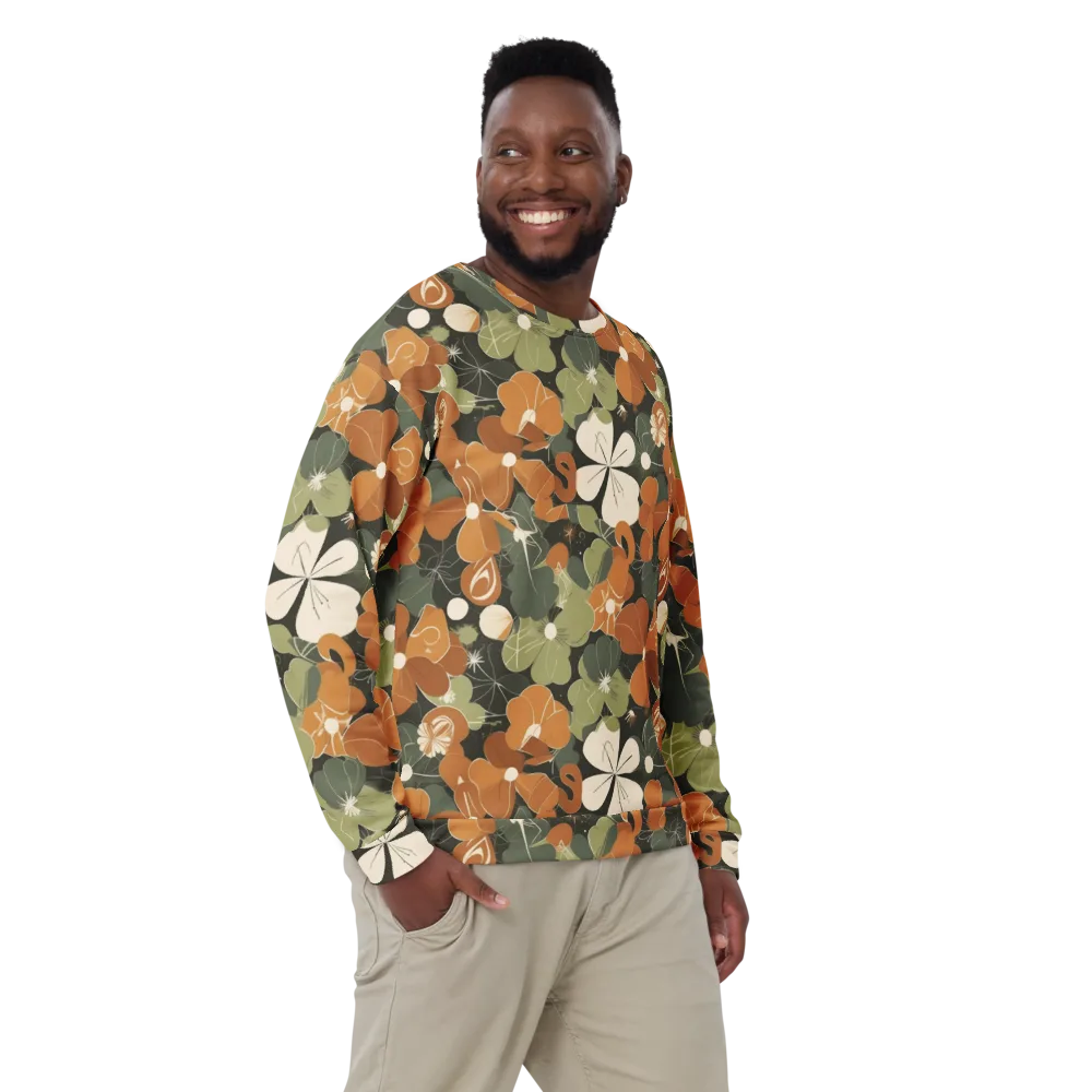 Autumn Bloom Circuit on Sweatshirt — Front