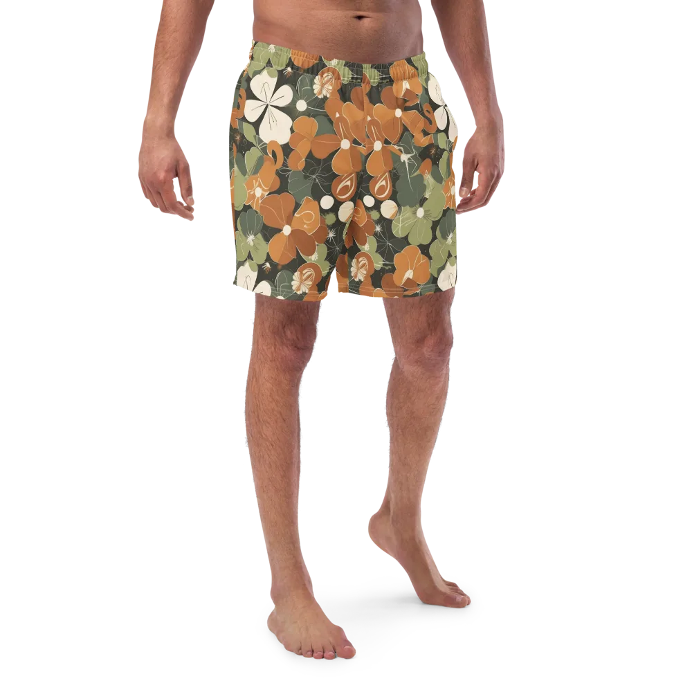 Autumn Bloom Circuit on Swim Trunks — Front